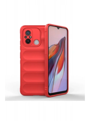 Newface Xiaomi Redmi 12C Kılıf Optimum Silikon - Kırmızı