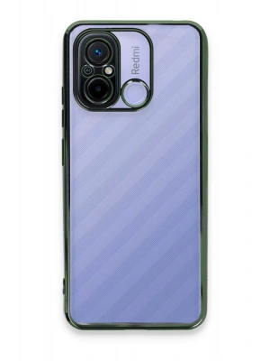 Newface Xiaomi Redmi 12C Kılıf Razer Lensli Silikon - Yeşil