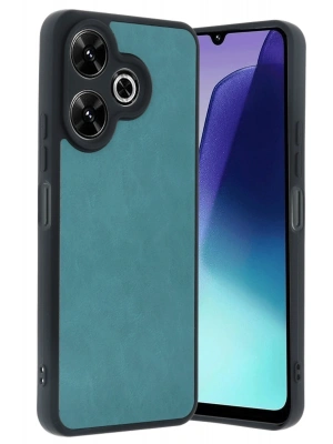 Newface Xiaomi Redmi 13 4G Kılıf Aras Deri Kapak - Açık Yeşil