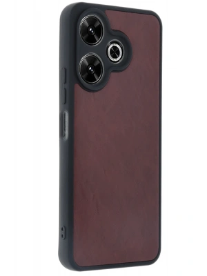 Newface Xiaomi Redmi 13 4G Kılıf Aras Deri Kapak - Bordo