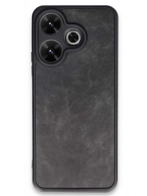 Newface Xiaomi Redmi 13 4G Kılıf Aras Deri Kapak - Siyah