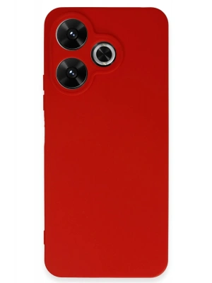 Newface Xiaomi Redmi 13 4G Kılıf First Silikon - Kırmızı
