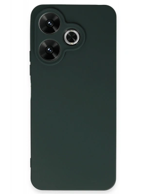 Newface Xiaomi Redmi 13 4G Kılıf First Silikon - Koyu Yeşil