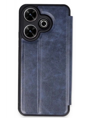 Newface Xiaomi Redmi 13 4G Kılıf Flip Cover - Lacivert