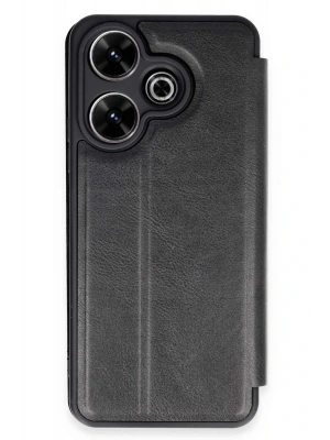 Newface Xiaomi Redmi 13 4G Kılıf Flip Cover - Siyah