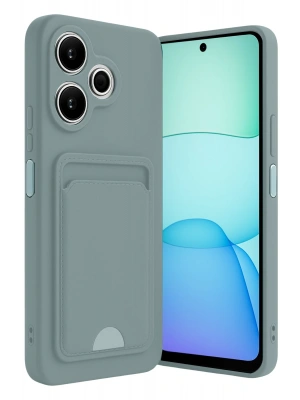 Newface Xiaomi Redmi 13 4G Kılıf Kelvin Kartvizitli Silikon - Açık Yeşil