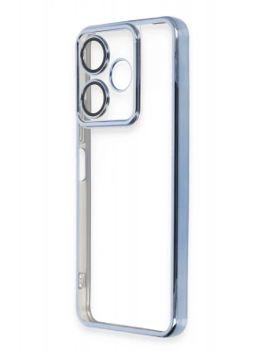 Newface Xiaomi Redmi 13 4G Kılıf Razer Lensli Silikon - Açık Mavi