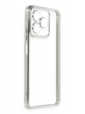 Newface Xiaomi Redmi 13 4G Kılıf Razer Lensli Silikon - Gümüş