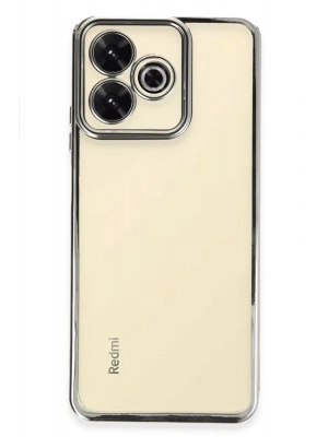 Newface Xiaomi Redmi 13 4G Kılıf Razer Lensli Silikon - Gümüş