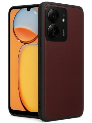 Newface Xiaomi Redmi 13C Kılıf Aras Deri Kapak - Bordo