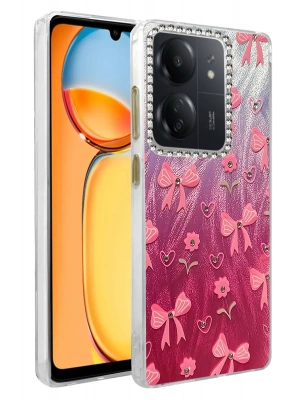 Newface Xiaomi Redmi 13C Kılıf Blade Aynalı Desenli Kapak - Desen 3