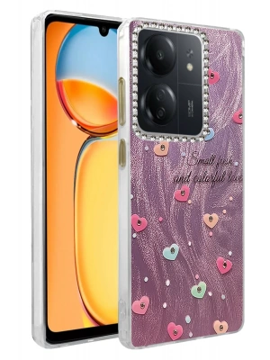 Newface Xiaomi Redmi 13C Kılıf Blade Aynalı Desenli Kapak - Desen 8