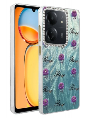 Newface Xiaomi Redmi 13C Kılıf Blade Aynalı Desenli Kapak - Desen 9