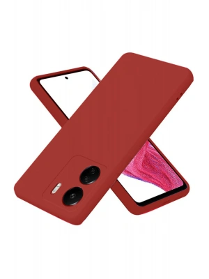 Newface Xiaomi Redmi 13C Kılıf First Silikon - Bordo