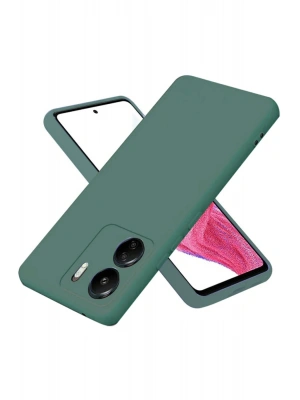 Newface Xiaomi Redmi 13C Kılıf First Silikon - Koyu Yeşil