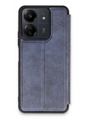 Newface Xiaomi Redmi 13C Kılıf Flip Cover - Lacivert
