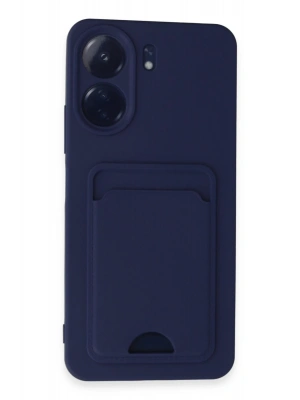 Newface Xiaomi Redmi 13C Kılıf Kelvin Kartvizitli Silikon - Lacivert