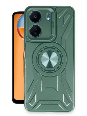 Newface Xiaomi Redmi 13C Kılıf Lincoln Silikon - Koyu Yeşil