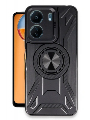 Newface Xiaomi Redmi 13C Kılıf Lincoln Silikon - Siyah