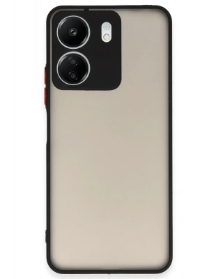 Newface Xiaomi Redmi 13C Kılıf Montreal Silikon Kapak - Siyah