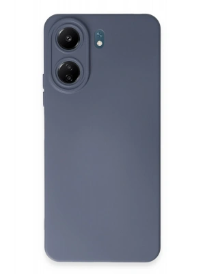Newface Xiaomi Redmi 13C Kılıf Nano içi Kadife Silikon - Gri
