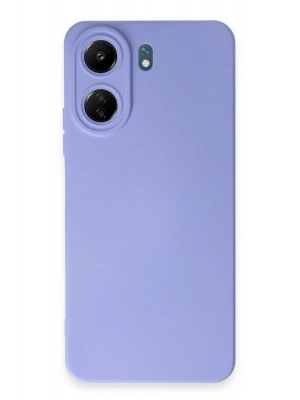 Newface Xiaomi Redmi 13C Kılıf Nano içi Kadife Silikon - Lila