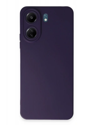 Newface Xiaomi Redmi 13C Kılıf Nano içi Kadife Silikon - Mor
