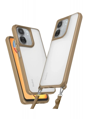 Newface Xiaomi Redmi 13C Kılıf Penta Silikon Kılıf - Çöl Titanyum