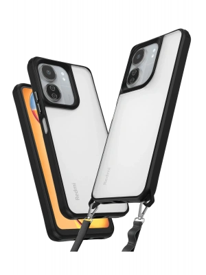 Newface Xiaomi Redmi 13C Kılıf Penta Silikon Kılıf - Siyah