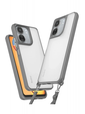 Newface Xiaomi Redmi 13C Kılıf Penta Silikon Kılıf - Titan Gri