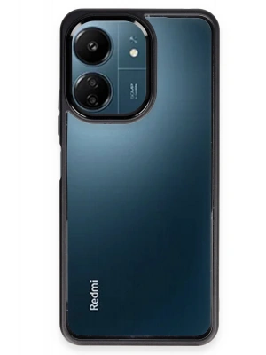 Newface Xiaomi Redmi 13C Kılıf Power Silikon - Siyah