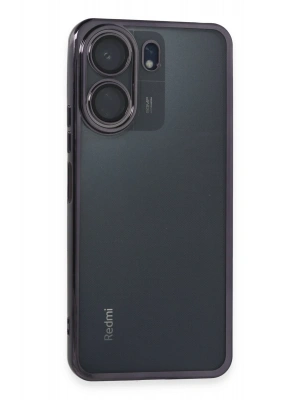 Newface Xiaomi Redmi 13C Kılıf Razer Lensli Silikon - Mor