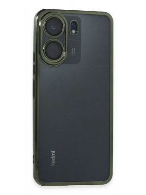 Newface Xiaomi Redmi 13C Kılıf Razer Lensli Silikon - Yeşil