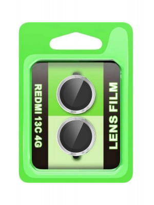 Newface Xiaomi Redmi 13C Raze Metal Kamera Lens - Gümüş