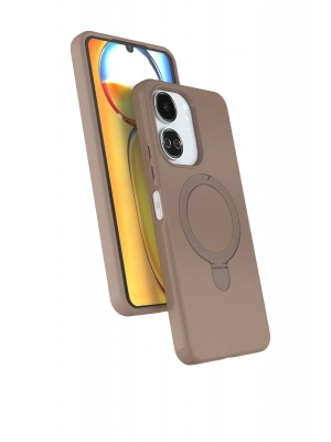 Newface Xiaomi Redmi 13C Regal Magsafe Standlı Kapak - Çöl Titanyum