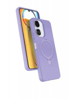 Newface Xiaomi Redmi 13C Regal Magsafe Standlı Kapak - Lila