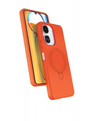 Newface Xiaomi Redmi 13C Regal Magsafe Standlı Kapak - Turuncu