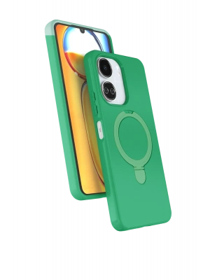 Newface Xiaomi Redmi 13C Regal Magsafe Standlı Kapak - Yeşil