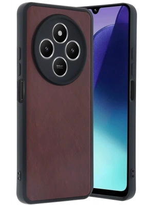 Newface Xiaomi Redmi 14C Kılıf Aras Deri Kapak - Bordo