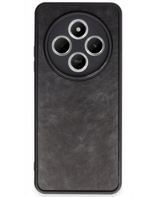 Newface Xiaomi Redmi 14C Kılıf Aras Deri Kapak - Siyah