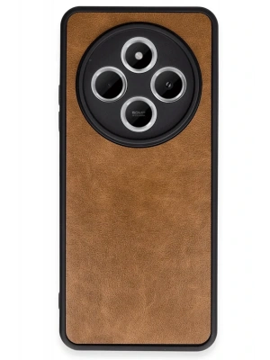 Newface Xiaomi Redmi 14C Kılıf Aras Deri Kapak - Taba