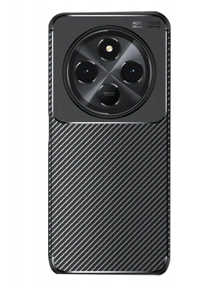 Newface Xiaomi Redmi 14C Kılıf Auto Focus Karbon Kapak - Siyah