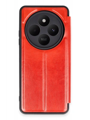 Newface Xiaomi Redmi 14C Kılıf Flip Cover - Kırmızı