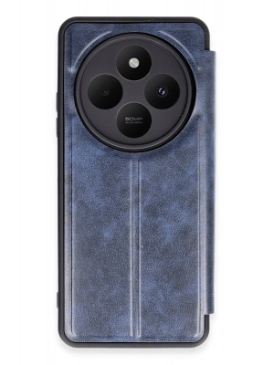 Newface Xiaomi Redmi 14C Kılıf Flip Cover - Lacivert