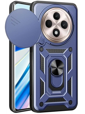 Newface Xiaomi Redmi 14C Kılıf Pars Lens Yüzüklü Silikon - Lacivert