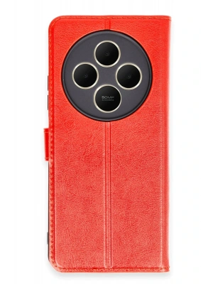 Newface Xiaomi Redmi 14C Kılıf Trend S Plus Kapaklı Kılıf - Kırmızı