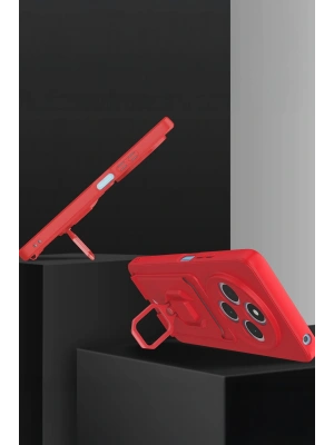 Newface Xiaomi Redmi 14C Kılıf Zuma Kartvizitli Yüzüklü Silikon - Lila