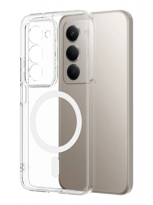 Newface Xiaomi Redmi 15 4G Combo Sert Şeffaf Magsafe Kapak - Şeffaf