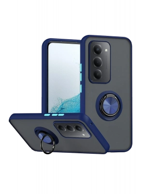 Newface Xiaomi Redmi 15 4G Montreal Yüzüklü Silikon Kapak - Lacivert