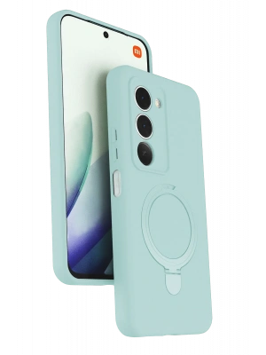 Newface Xiaomi Redmi 15 4G Regal Magsafe Standlı Kapak - Su Yeşili